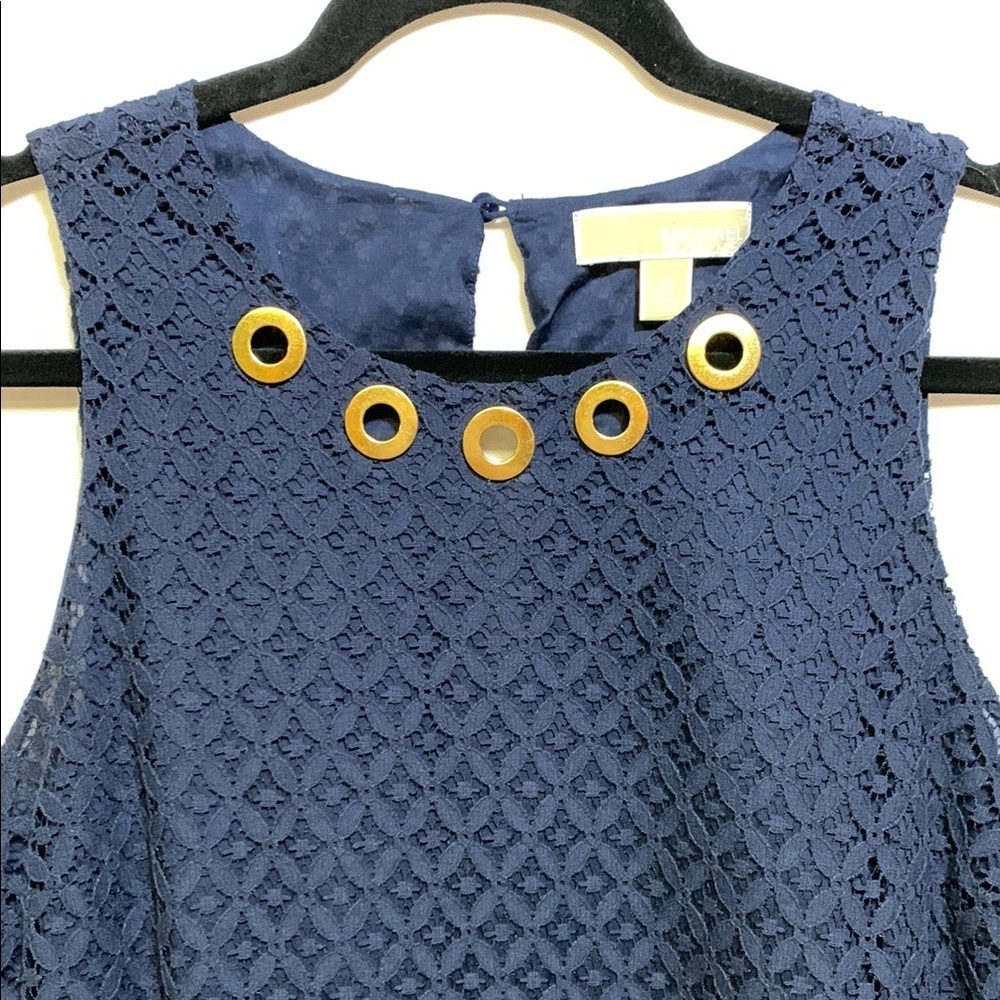 MICHAEL Michael Kors Blue Sheath Mini Dress - Picture 3 of 4